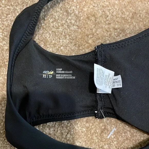 NWOT Aerie Wide Strap Scoop Bikini Top - Picture 6 of 6